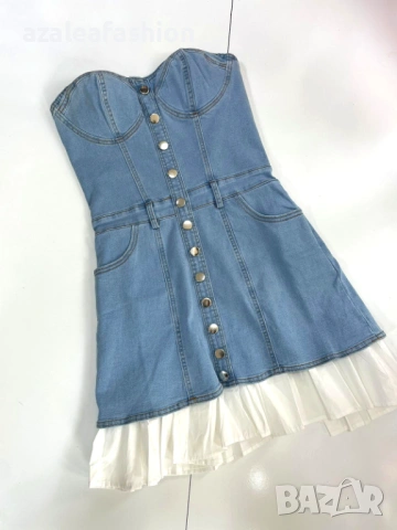 Дамска дънкова рокля, снимка 3 - Рокли - 54213333