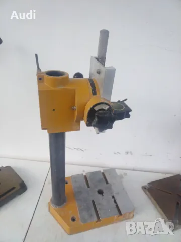 Продавам 3 броя стоки за бормашини. Цени от дясно на ляво.  1. Стойка WOLFCRAFT 99лв. 2. Стойка BULL, снимка 4 - Бормашини - 49910264