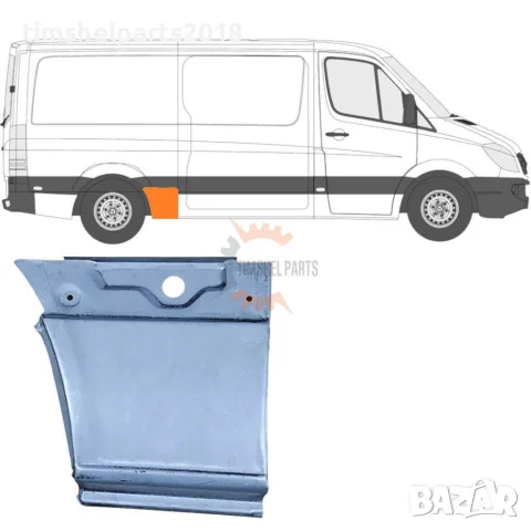 Панел пред задна гума (Средна База) за Mercedes Sprinter 906 , VW CRAFTER след 2006 год. - ДЕСЕН