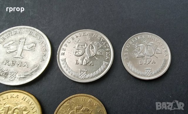 Монети. Хърватия. Хърватски куни . 6 бр., снимка 4 - Нумизматика и бонистика - 36916611