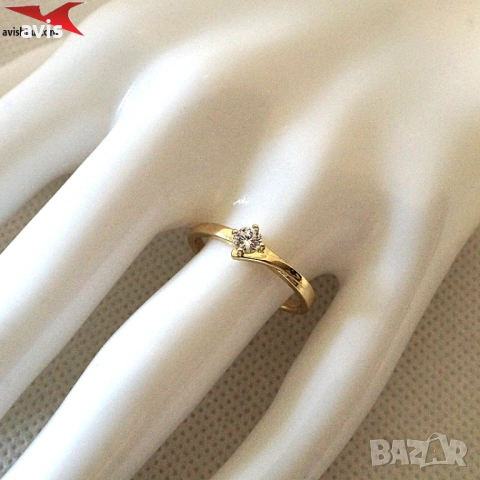 Пръстен с 14К златно покритие 224898, снимка 3 - Пръстени - 54349991