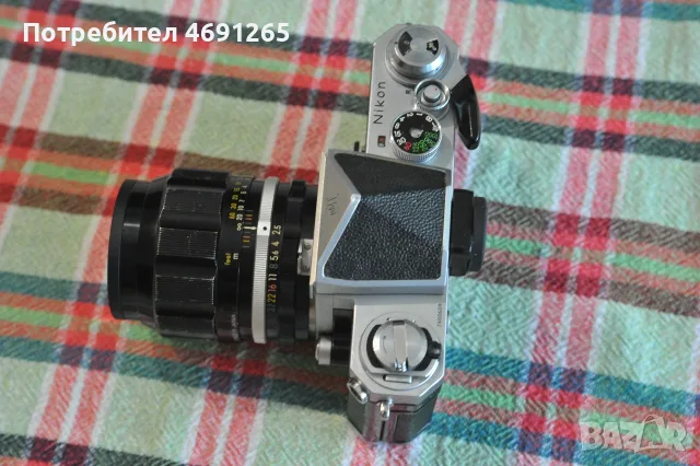 Nikon F + Nikkor P- auto 105/2.5, снимка 5 - Фотоапарати - 55967619
