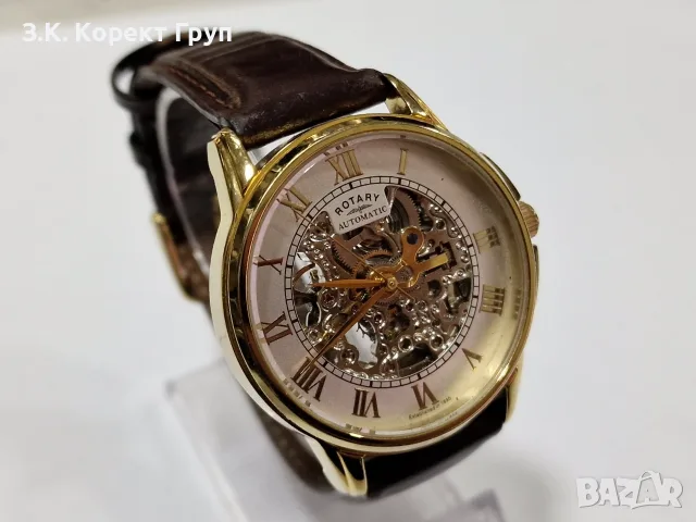 Часовник Rotary Men's Automatic Skeleton Mechanical GS03862/01