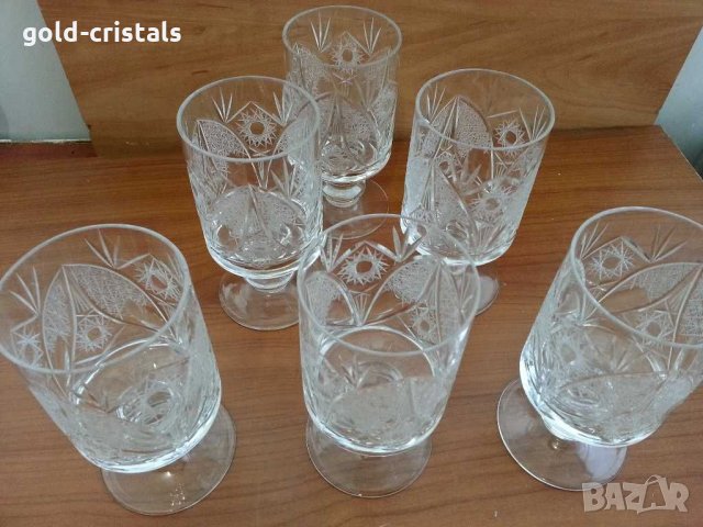 Ретро кристални чаши , снимка 8 - Антикварни и старинни предмети - 29704625