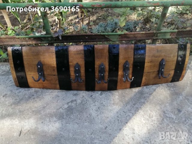 Закачалки изработени от автентични реставрирани бъчви с ръчно ковано желязо , снимка 17 - Декорация за дома - 40221046