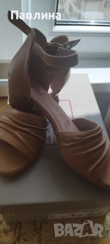 Сандали цвят карамел.37,5 номер(4.5).Нови.35 лв , снимка 4 - Сандали - 50673417