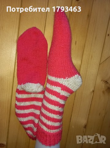 Ръчно плетени дамски чорапи размер 38, снимка 1