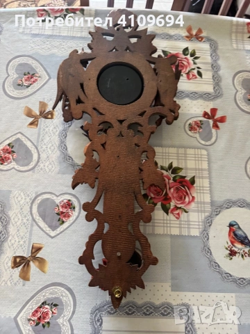 барометър с термометър, снимка 3 - Антикварни и старинни предмети - 53309670