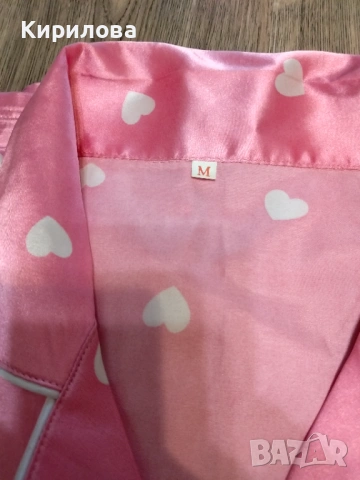 Сатенена пижама, снимка 2 - Пижами - 54092083