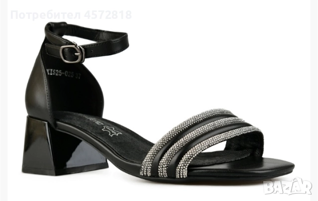 Чисто нови сандали на ток, снимка 1