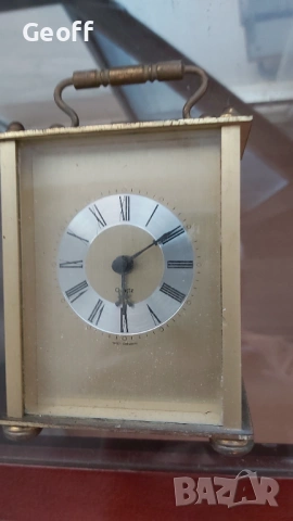 Bronze Carriage Clock, quartz movement, battery operated 