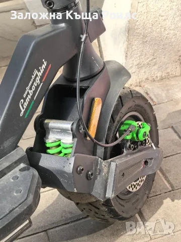 Електрическа тротинетка LAMBORGHINI ALEXT GREEN TS 48V 12.5Ah 500W 11", снимка 5 - Друга електроника - 56198684