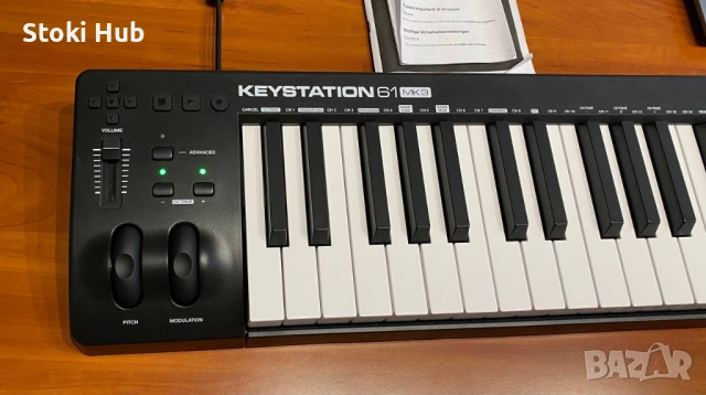Миди клавиатура M-Audio Keystation 61 MK3 - Като Нова, снимка 5 - Други - 53896650