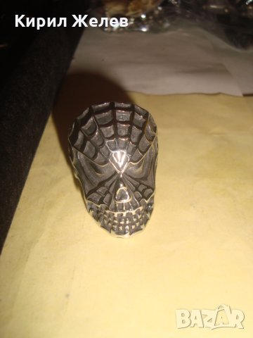 СПАЙДЪР - ЧУДОВИЩЕ СТОМАНЕН НЕРЪЖДАЕМ ПРЪСТЕН ХЕВИ МЕТЪЛ НОВ 25025, снимка 7 - Пръстени - 34528803