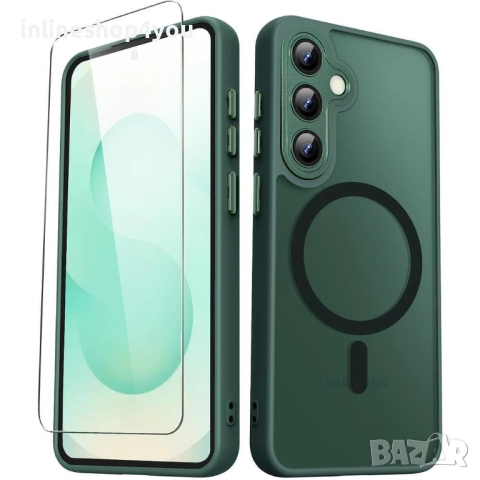 Матов MAGSAFE Кейс за Samsung Galaxy S25+ Plus, снимка 3 - Калъфи, кейсове - 51792958