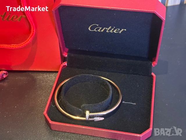 Нова Дамска Гривна Cartier Juste un Clou Bracelet с пълна опаковка, снимка 2 - Гривни - 54279452