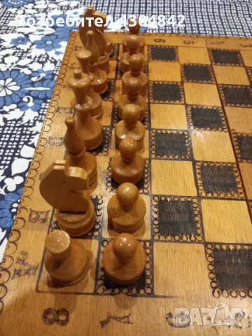 Шах с дървени фигури , снимка 11 - Шах и табла - 49349449