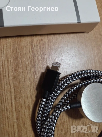 Зарядно за телефон и часовник, съвместимо с Apple Watch: 2-в-1 USB кабел за зарядно,, снимка 3 - Кабели и адаптери - 53221776