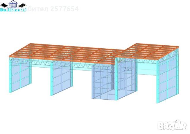 Конструкция за Автомивка-96м2, снимка 3 - Строителни материали - 44142972