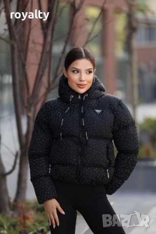 Prad🅰️ Черно Късо Зимно Дамско Яке 