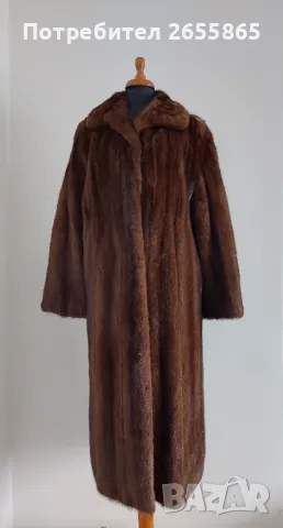 Дълго палто от норка, снимка 2 - Палта, манта - 48699487