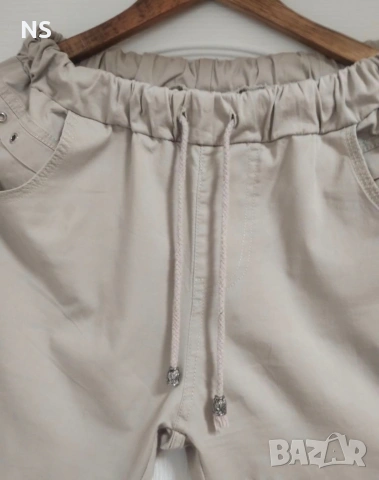 Дамски бежов панталон!, снимка 2 - Панталони - 53966520