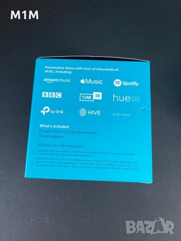 Тонколона Amazon Echo Dot 3, Alexa, снимка 2 - Тонколони - 33770983