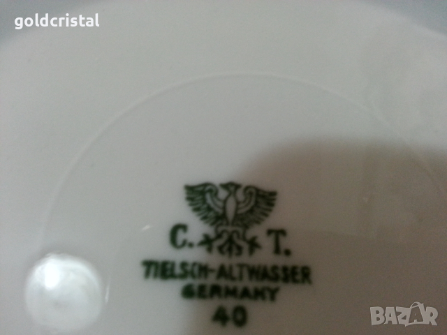 Стар немски порцелан чиния , снимка 5 - Антикварни и старинни предмети - 44810503