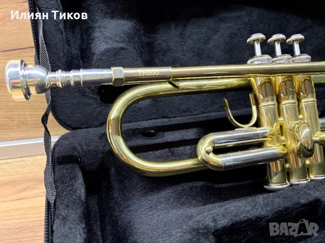 Тромпет Bach TR650 неразличим от нов, оригинален кейс и Bach 7C, снимка 3 - Духови инструменти - 56091721