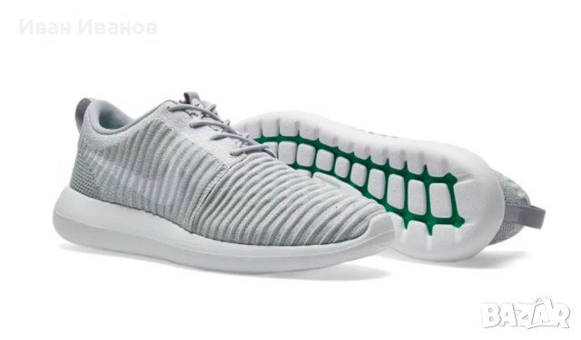 маратонки  NIKE ROSHE TWO FLYKNIT "WOLF GREY" номер 44-44,5, снимка 3 - Маратонки - 40283132