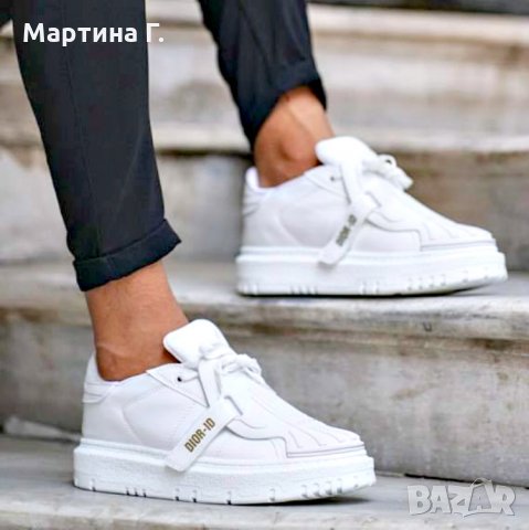 Dior Мъжки Кецове Бели Маратонки Спортни Обувки Диор, снимка 1