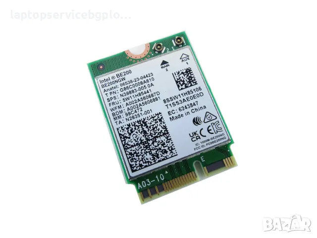 Wifi 7 Intel BE200NGW WiFi Card Intel BE200 Wireless Module 6GHz Tri-Band Network Card Bluetooth 5.4, снимка 2 - Други - 49860852