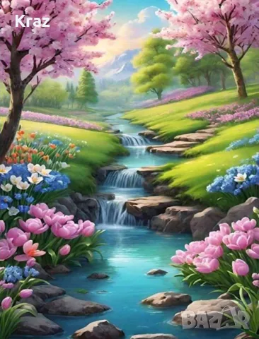 Диамантен гоблен Пейзаж 30/40, снимка 1