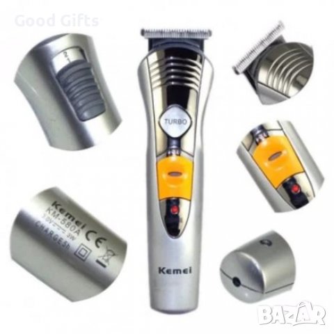 Машинка за бръснене и подстригване Kemei KM-580А, 7 в 1, снимка 3 - Електрически самобръсначки - 38308879