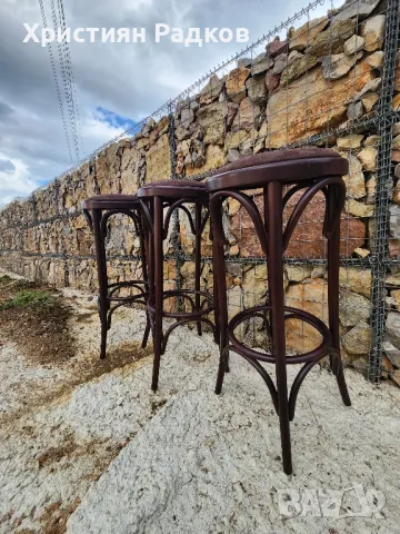Винтидж бар табуретки, снимка 6 - Столове - 50045535