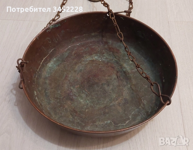 кантар паланца ретро мед и месинг за колекционери , снимка 3 - Антикварни и старинни предмети - 52966591
