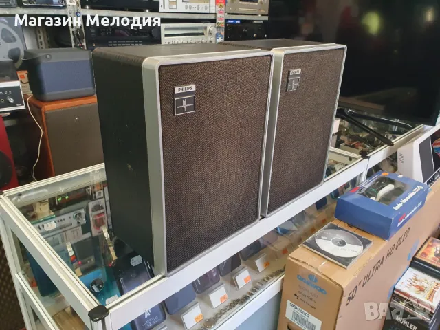Тонколони Philips В перфектно техническо и много добро визуално състояние. Височина 34см., ширина 25, снимка 8 - Тонколони - 48624979