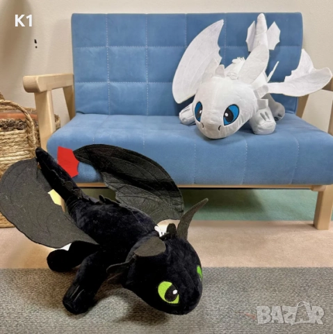 Плюшена играчка Как да си дресираш дракон, Плюшен дракон, снимка 7 - Плюшени играчки - 51467321