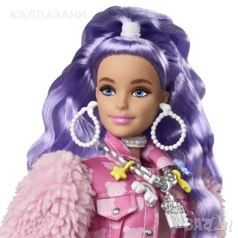 BARBIE EXTRA Кукла с лилава коса GXF08, снимка 3 - Кукли - 49991558