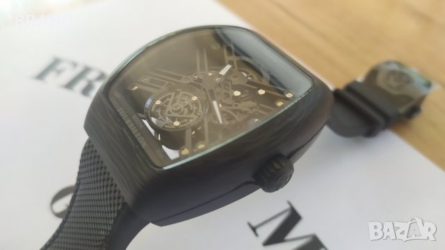 Уникален часовник Franck Muller Vanguard Carbon механичен клас 6А+, снимка 2 - Мъжки - 30281718
