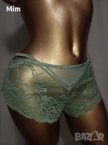 XL Тревисто зелена дантелена бикина, снимка 3 - Бельо - 36845723