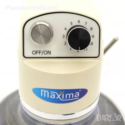 Планетарен миксер 6,5 л – слонова кост | Тих, мощен и елегантен, снимка 2 - Обзавеждане на кухня - 52811013