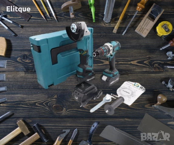 Комплект 2в1 акумулаторен ъглошлайф и винтоверт 36V 8Ah, снимка 4 - Друга електроника - 52852508