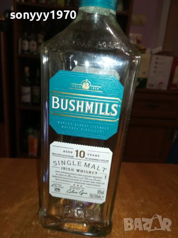 BUSHMILLS 10 ПРАЗНО ШИШЕ 1910222018, снимка 3 - Колекции - 38386599