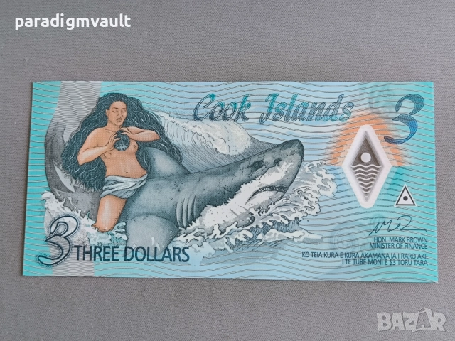Банкнота - Острови Кук - 3 долара UNC | 2021г.