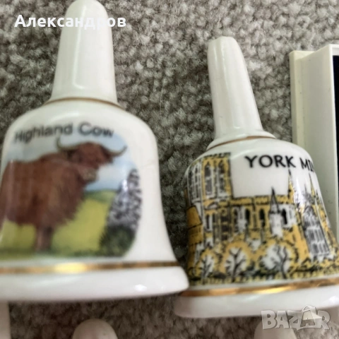 Класически камбанки от костен порцелан, снимка 3 - Други ценни предмети - 53046648