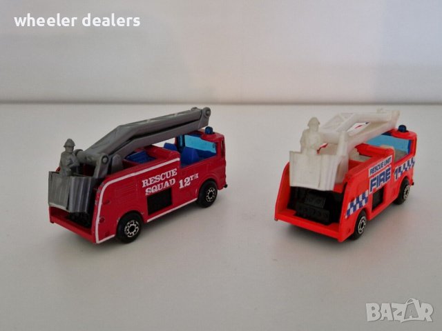 Метални колички Matchbox Snorkel - пожарна в мащаб 1:80, снимка 3 - Колекции - 39019082
