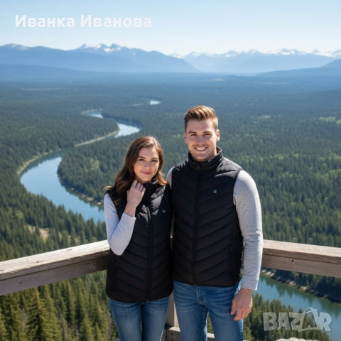 Електрически отопляем елек за зимния период с USB захранване - Unisex, снимка 4 - Елеци - 52417427