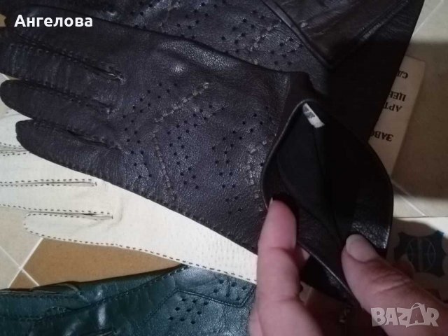 Женски ръкавици естествена кожа , снимка 12 - Ръкавици - 27959810
