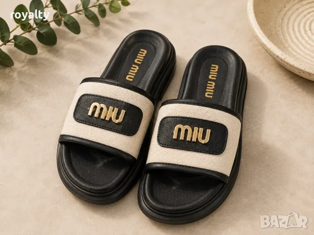 Gucci Miu Miu Нови Дамски Чехли Различни Марки и Цветове Гучи Миу Миу , снимка 3 - Чехли - 55785088